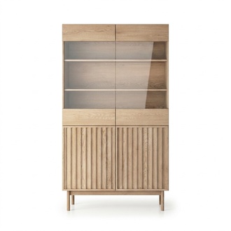 shelf cabinet wood cabinet buffet display cabinet with glass front