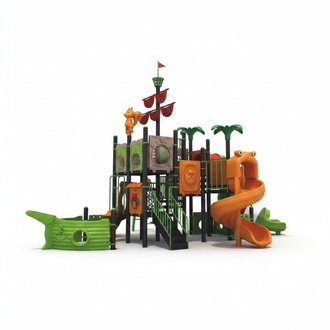 Ship tower Outdoor play tower with slide Playground for children Playgrounds