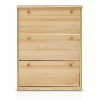 Shoe cabinet handmade chest of drawers Entrance hall chest of drawers in wood 3 compartments