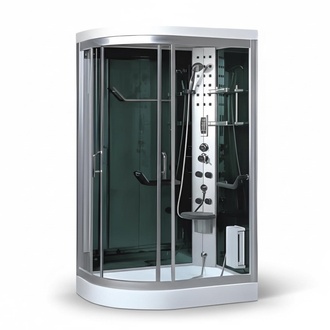 Luxury Shower Cabin Multifunctional Shower Wellness Shower Cabin 120x90 cm