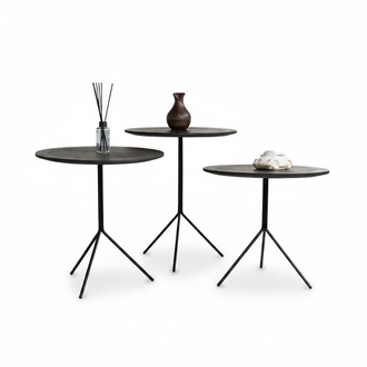 Side table coffee table club table salon table living room table sofa table 3-piece set