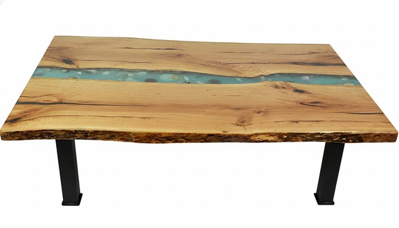 Side table coffee table epoxy furniture designer table epoxy resin tables 120x70cm