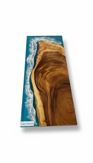 Side table coffee table epoxy furniture designer table epoxy resin tables 121x51cm