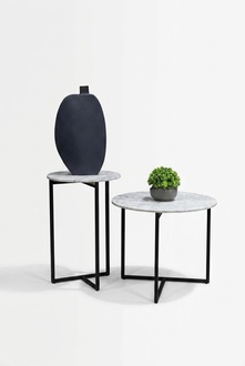 Side Couch Designer Tables Marble Metal Table Set Of 2 Living Room Round Sofa