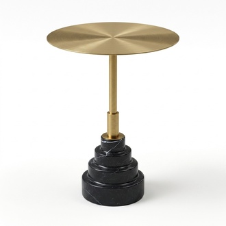Side table design luxury tables furniture stainless steel round metal gold