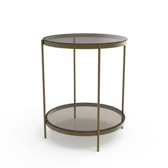 Glass side table stylish new luxurious modern gray coffee table new