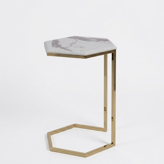 Side table living room furniture material stainless steel gold design