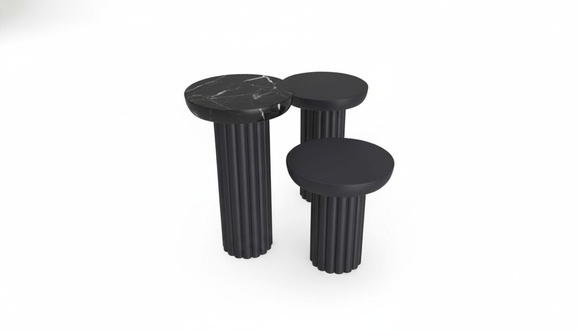 Side table living room luxury table design side tables black novelty