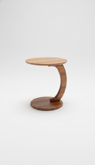 Side table made of high-quality MDF chipboard brown living room table