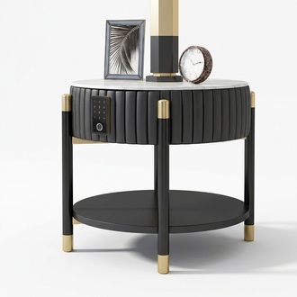 Side Table Bedside Table Sofa Table Coffee Tables Finger Scan System