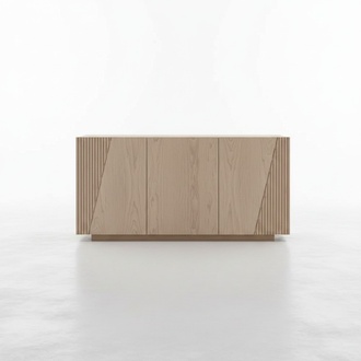 Sideboard 3 doors brown new living room style modern luxury