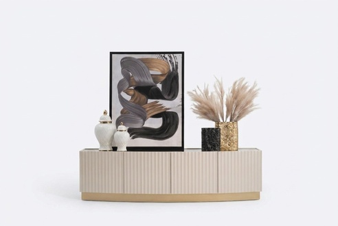 Sideboard sideboard cabinet wooden cabinet wood beige living room