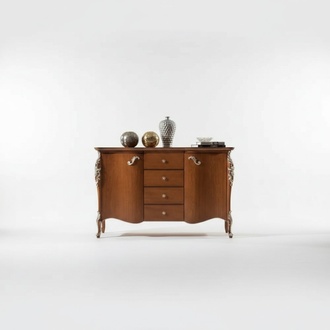 Sideboard Cabinets Furniture Solid Italian Wooden Cabinet Brown New