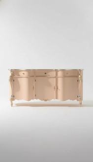 Sideboard Chest of Drawers Luxury Beige Cabinets Wooden Cabinet 200x57x100