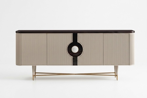 Sideboard sideboard cupboard chest of drawers wooden wooden cabinet beige luxury design