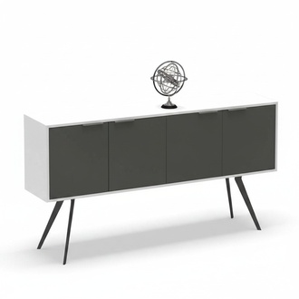 Sideboard file shelf office cabinet office cupboard study room white gray