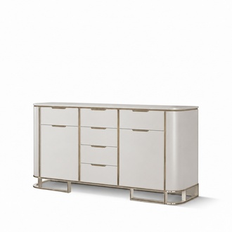 Sideboard Italian Wood Furniture Design Luxury White Chest of Drawers Cabinet New
