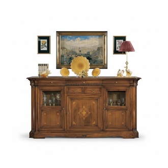 Sideboard Living Room Chest of Drawers Wood Cabinet Brown New