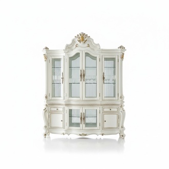 Sideboard Luxury Showcase Glass Cabinet Antique Style Furniture Baroque Rococo