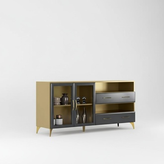 Sideboard Luxury Rocking Modern Living Room Chests of Drawers Wood Chest of Drawers