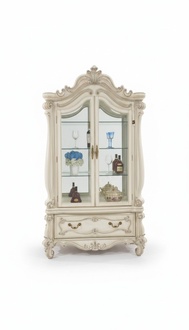 Sideboard Luxury Showcase Glass Cabinet Antique Style Baroque Rococo Furniture