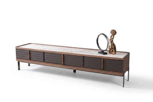 Sideboard marble look TV lowboard television cabinet TV cupboard sideboard