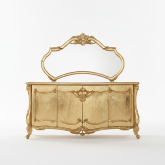 Sideboard mirror luxury dresser set furniture dressers sideboards gold