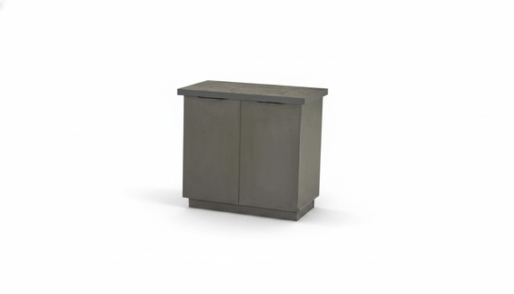 Sideboard Modern Design Style Office Gray Solid Color File Cabinet