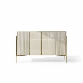 Sideboard Modern Wood Living Room Furniture Cabinet Chest of Drawers Luxury Beige