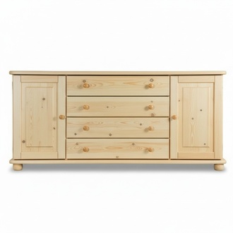 Massive sideboard cabinet furniture chests of drawers solid wood lowboard new