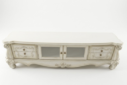 Sideboard TV Lowboard RTV Cabinet Table Living Room Wood Classic Baroque Glass