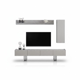 Sideboard wall cabinet living room TV lowboard wall shelf cabinet marble look