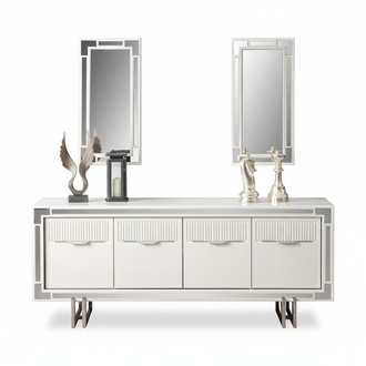 Sideboard Sideboard White Cabinet Chest of Drawers Wooden Cabinet Wood Dining Room