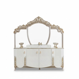 Sideboard with mirror luxury rocking modern living room material