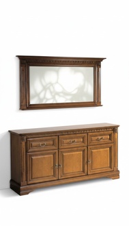 Sideboard with mirror storage cabinet sideboard wall mirror classic set