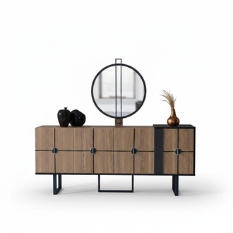 Sideboard with mirror Luxury sideboard chest of drawers 193cm