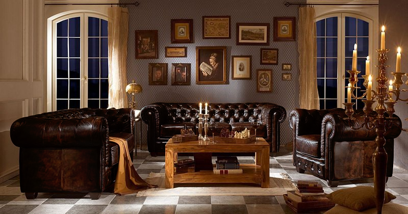 Premium Chesterfield Sofa Set Classic 3+2+1 Seaters Brown Faux Leather Couches New