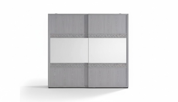 Sliding Door Wardrobe Wardrobe with Mirror Wood Luxury Modern