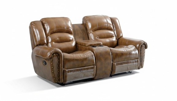 Sofa 2 Seater Design Sofa Upholstery Couch Modern Luxury Brown New