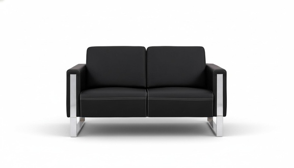 Sofa 2-Seater Design Style Modern Leather Furniture Office Furniture Luxury Couch