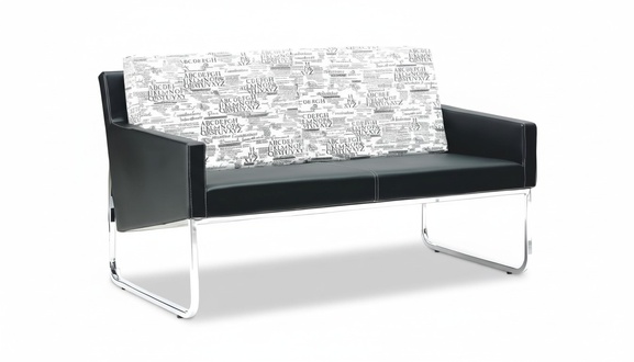 Sofa 2-seater leather sofas couch upholstery set office furniture modern