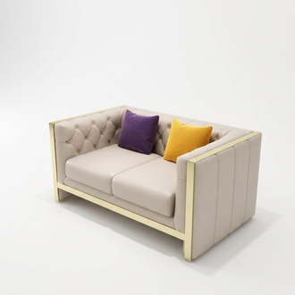 Sofa 2 seater leather sofa couch living area set design modern two seater !