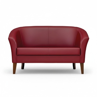 Modern 2-Seater Sofa Lounge Designer Reclining Upholstered 2-Seater Leather Sofa
