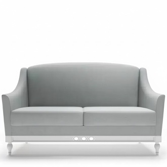 Sofa 2 Seater Sofas Design Luxury Textile Wood Upholstery Two Seater Couches