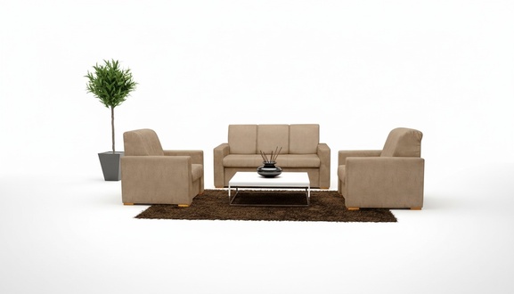 Sofa 3+1+1 Seating Sleeper Sofa Designer Sofa with Bed Function Upholstered Set Couch