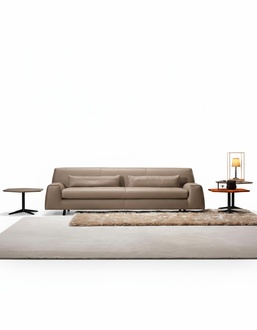 Sofa 3 Seat Grey Living Room Prianera Upholstery Italian Furniture Textile