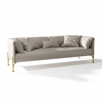 3-seater sofa Classic design sofas Upholstery Leather Modern couches 3-seater Relax