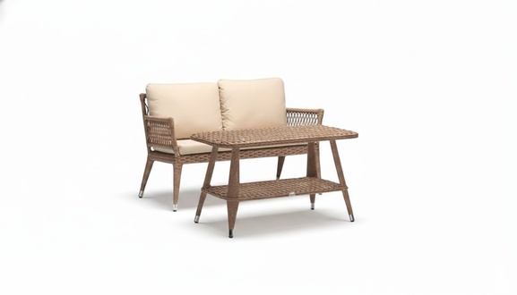 Sofa 3-seater coffee table set sofas three-seater rattan table luxury modern