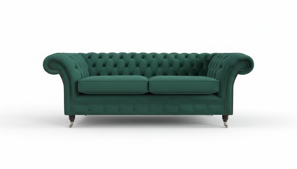 Sofa 3 seater couch Chesterfield upholstery seat set leather textile design velvet
