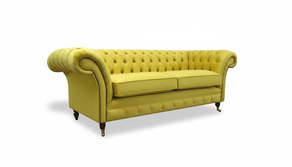 3-Seater Sofa Design Upholstered Modern Fabric Bed Function Three-Seater